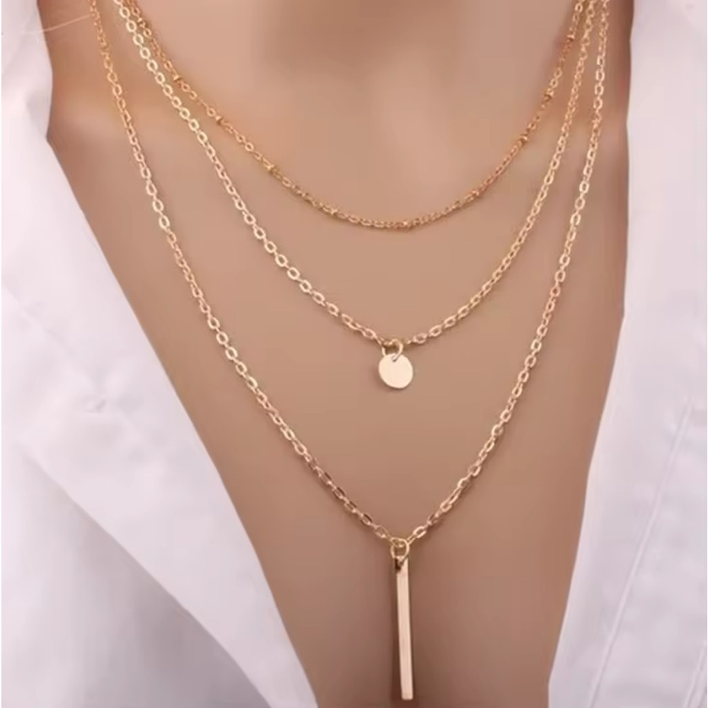 Gold Filled Multilayered Necklace